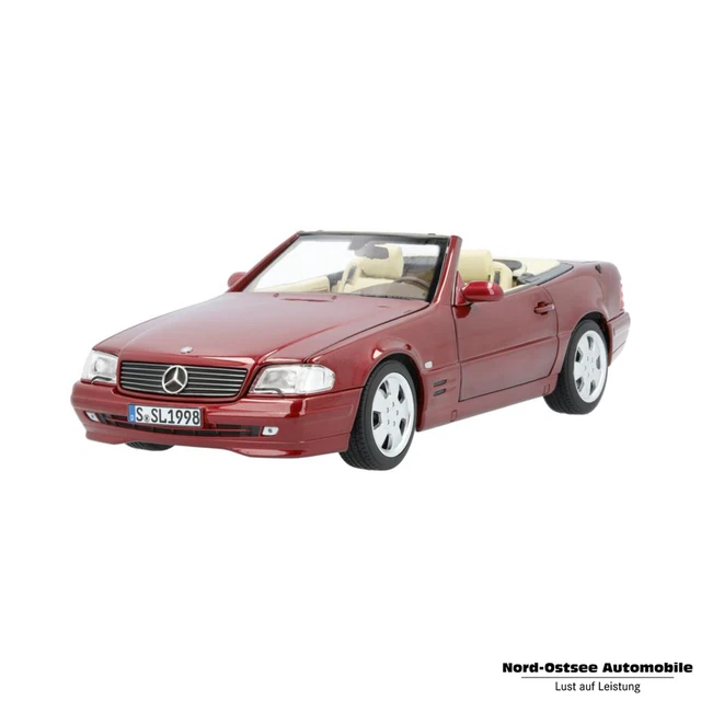 Norev 1/18 Mercedes Benz SL 500 2003 - Rouge Métallisé - Édition Limitée 300 Pièces (prévente)