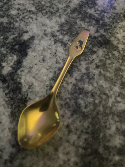 Vintage Souvenir Spoon Collectible 1971 Danish Christmas Teaspoon Meka Denmark