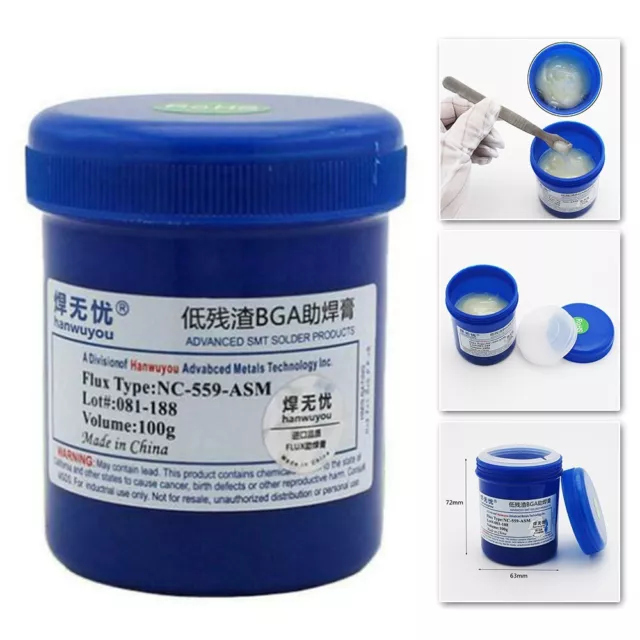 1 X 100g NC-559-ASM BGA PCB SMT IC-Reballing Soldering Paste Flux Grease New