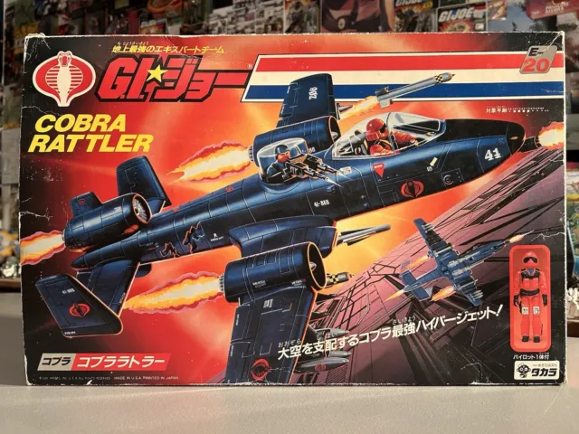 GI JOE Japan Cobra Rattler - Sealed Contents  - 100% Complete, E-20 Takara, 1984