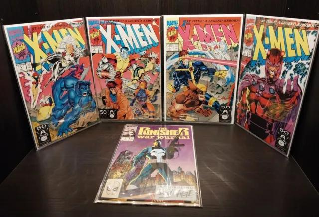 Marvel Comics X-Men #1 1991 Jim Lee Cover & The Punisher War Journal #7 SIGNED
