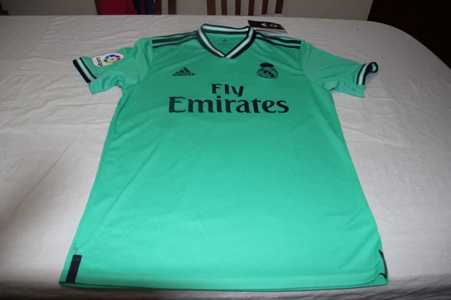 Camiseta Oficial Del Real Madrid De Marca Adidas Talla M Fly Emirates Shirt