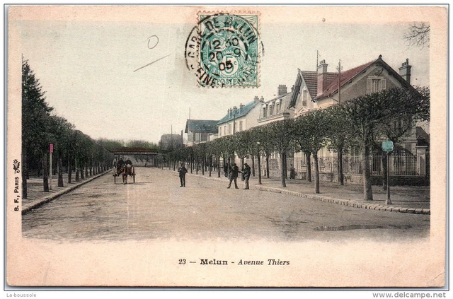 Carte postale ancienne de Samois Sur Seine (77) - L'Avenue de Fontainebleau