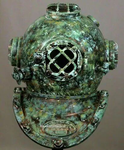 Vintage Diving Helmet Antique US Navy Mark V Deep Sea Scuba Divers Antique Item