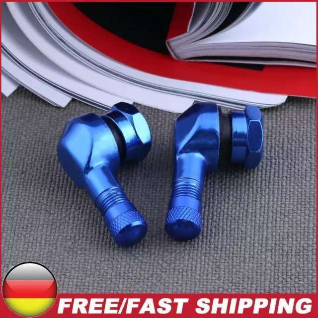 2pcs 90 Grad CNC Aluminium Motorrad 11,3 mm Felge Reifen Reifen Ventil Stiele Au