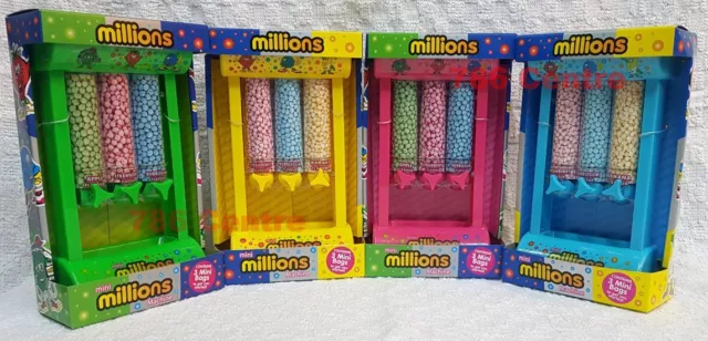 21cm Mini Millions Sweet Candy Dispenser Machine, 3 Mini Bags Flavoured Candies