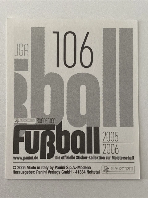 PANINI BUNDESLIGA FOOTBALL 2005/06 sticker #106 TOMAS ROSICKY Borussia Dortmund 2