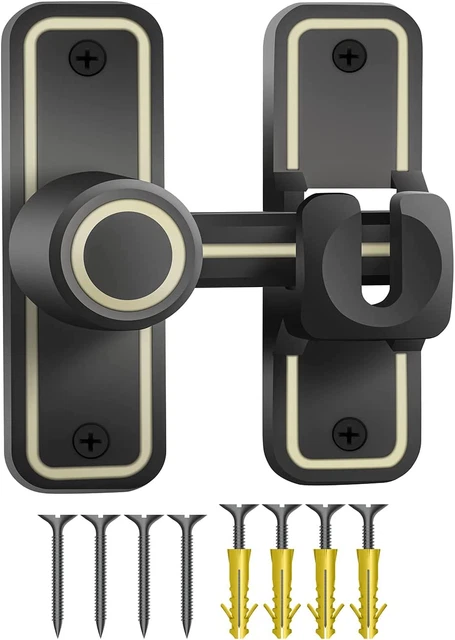 NEW Barn Door Lock Heavy Duty Sliding Barn Door Latch Lock 90 Degree Gate Latch