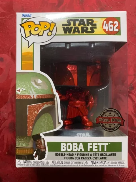Funko pop - Star Wars -  BOBA FETT Red Chrome  #462
