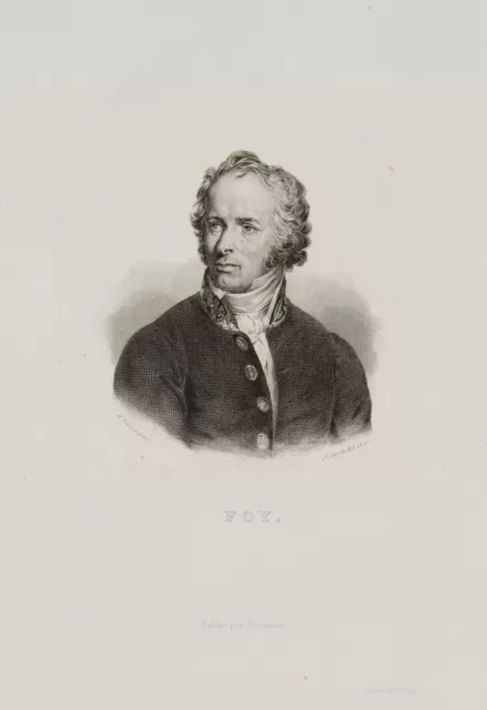 CARON (*1827) nach VERNET (*1789), Porträt des Maximilian Sebastian Foy, um 1850