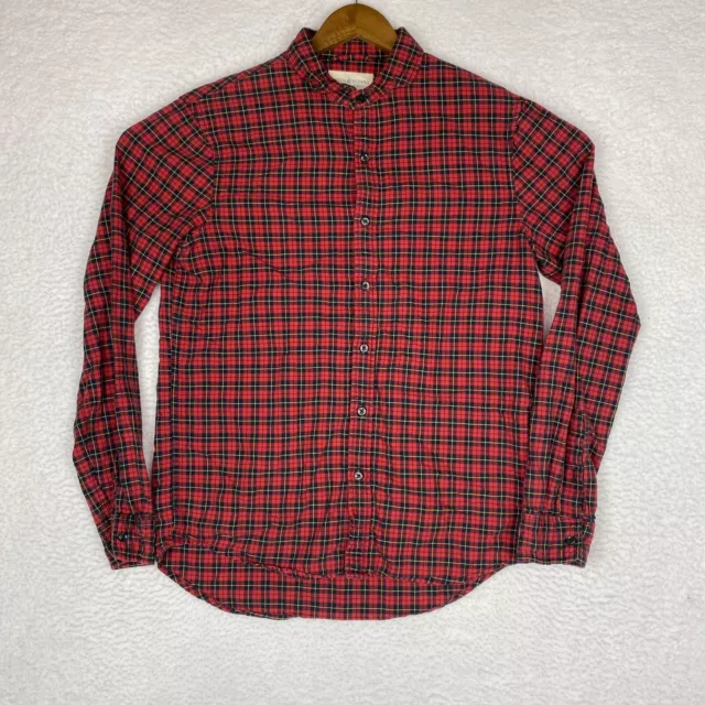 Denim Supply Ralph Lauren Button Down Red Plaid Long Sleeve Mens Size M Medium