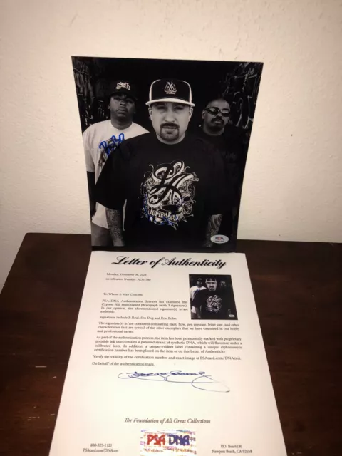 Cypress Hill B Real Bobo Sen Dog Black Sunday Complete Group Signed PSA A
