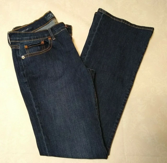 Jean Femme Lucky Brand Dungarees Bartlett Sweet N Low – Taille 00/24, Crop Ankle, Occasion Très Bon état