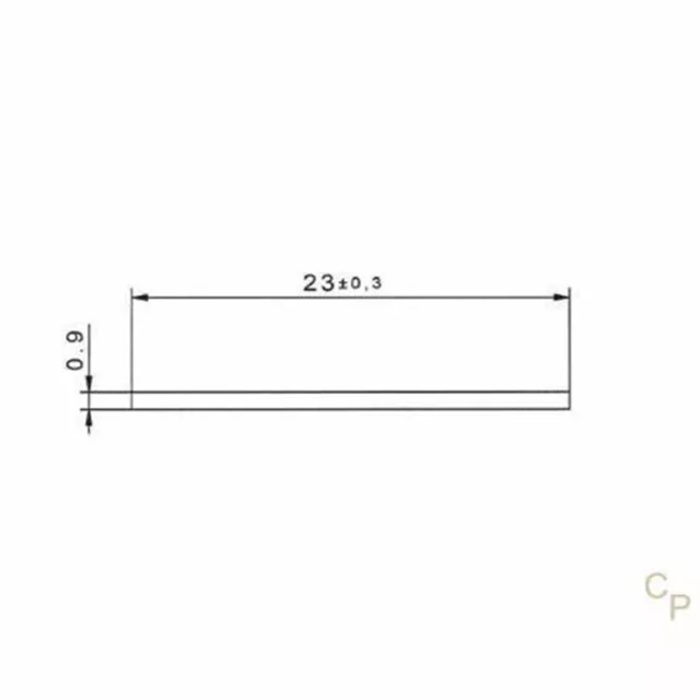 5 M. Einlegeband Flachband 23 mm Weiß Abdeckprofil Abdeckband Fenstereinlegeband 2