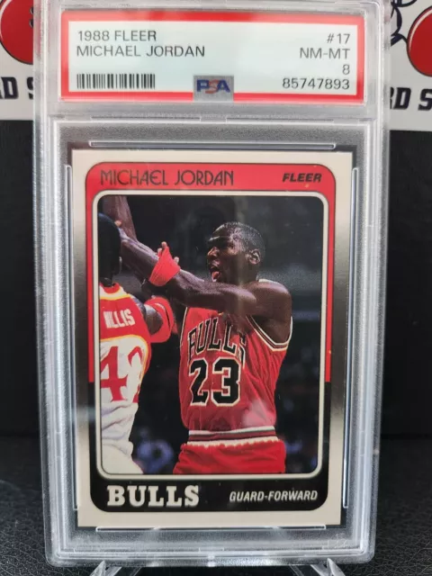 1988 Fleer - Michael Jordan #17 Psa 8