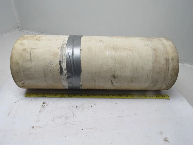 1 Ply White Smooth Top Conveyor Belt 44'- 8" x 23" x .085" Thick Woven Backing
