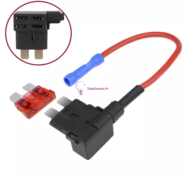 12V Car Add-a-circuit Fuse TAP Adapter Standard ATM APM Auto Blade Fuse Holder F