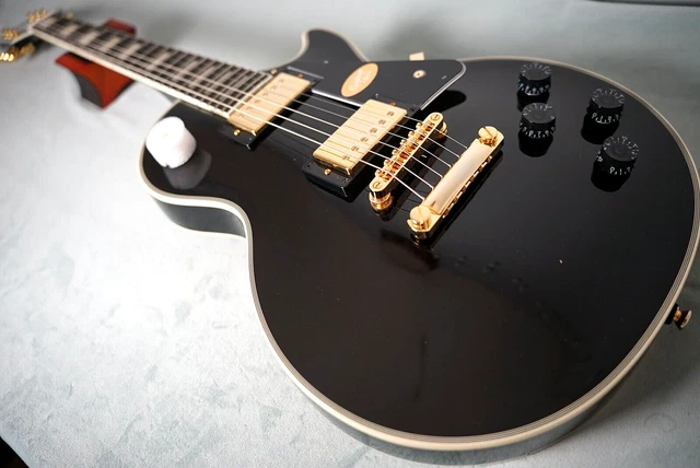 EPIPHONE INSPIRED BY Gibson Les Paul Custom Ebony Electric Guitar w/GIG ...