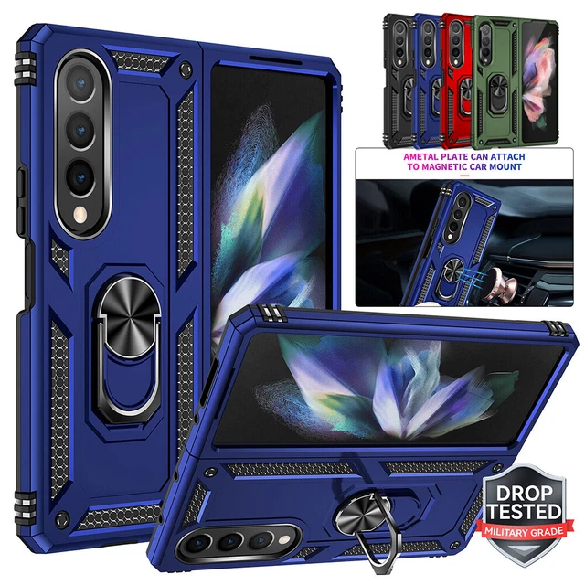 Samsung Galaxy Z Fold5 Fold4 Fold3 Shockproof Armor Phone Case Kickstand Cover