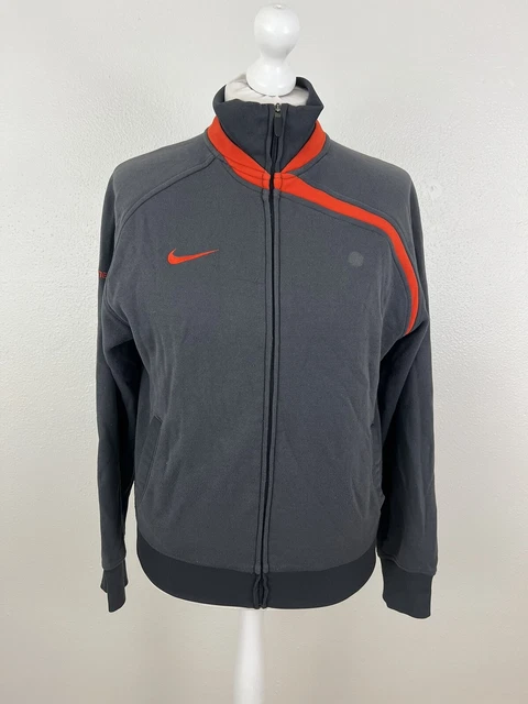 Nike tribute 2025 jacket grey orange