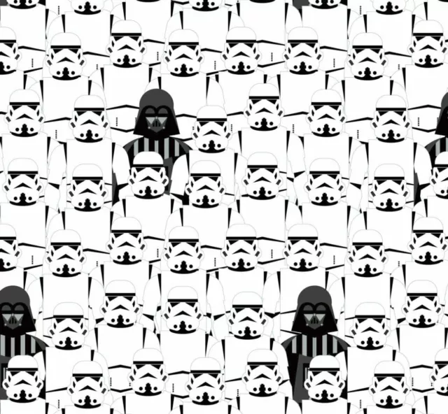 Darth Vader Star Wars Cotton Fabric Stacked Troopers By The 1/4,1/2,Yard 43"W