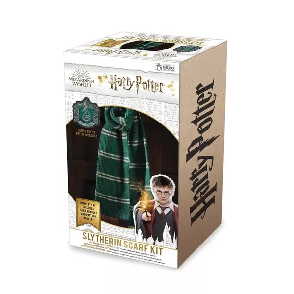 Wizarding World Of Harry Potter Knit Kit Slytherin Scarf Kit! Brand New