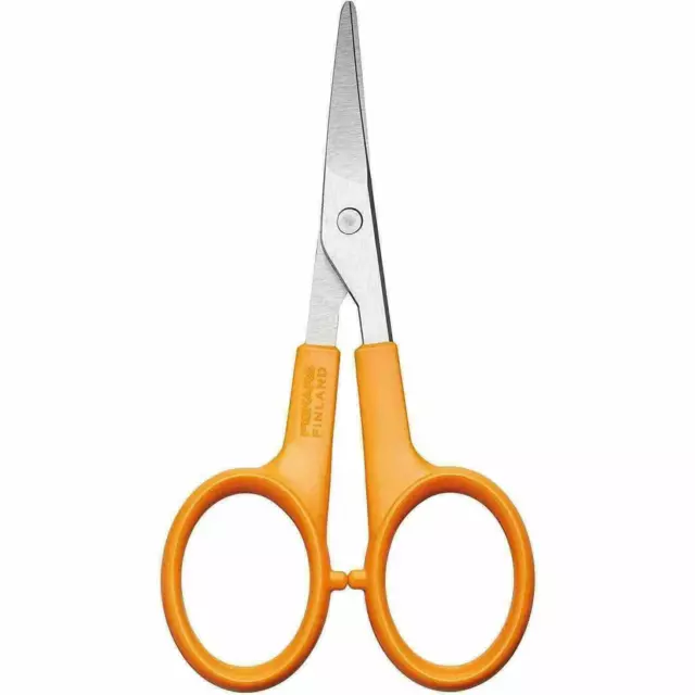 Fiskars Classic Curved Manicure Scissors Thin Blades For Precision Cutting, 10cm