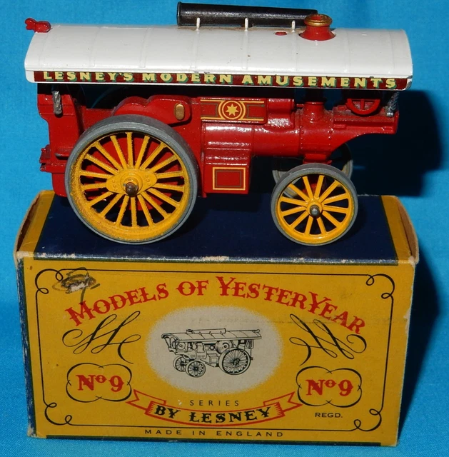 MATCHBOX Y9-1 MODELS Of Yesteryear Showmans Fowler Engine - Near Mint ...