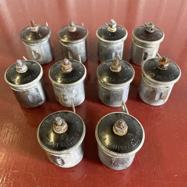 1940 's - 1960 's MALLORY IGNITION CONDENSER LOT OF (10) NOS