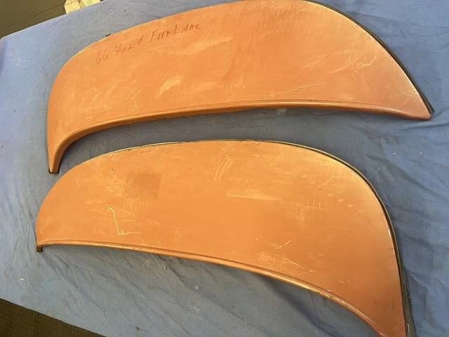 NOS Foxcraft 1966 1967 Mercury Comet + Ford Fairlane Fender Skirts Pair In Box