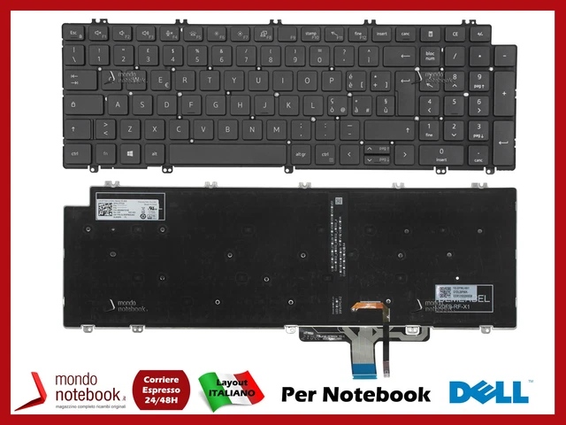 Tastiera Italiana Retroilluminata per Notebook DELL Latitude 5285
