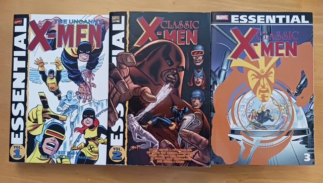 Essential X-Men Classic Uncanny lot Marvel TPB vol. 1 2 3