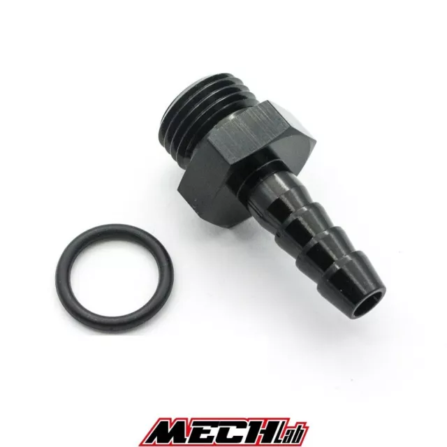 RACCORDO maschio dritto da AN6 6-AN a porta gomma 8 mm ORB aeromotive radium aem