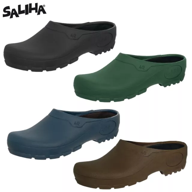 Multi Clog Hausschuhe Gartenschuhe Gartenschlappen Schuhe flach 35-48 MADE EU