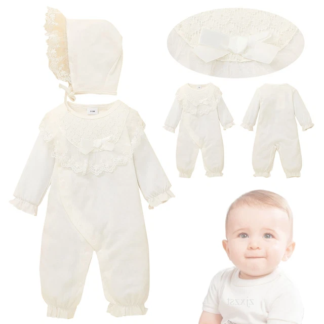 Newborn Baby Kids Girl Boy Jumpsuit Solid Color Long Sleeve Knitted Romper