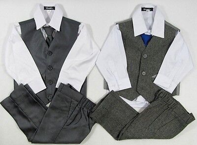 Four 4 Piece Set Formal Suits Wedding Page Boy Boys Suit Baby Babies Childrens