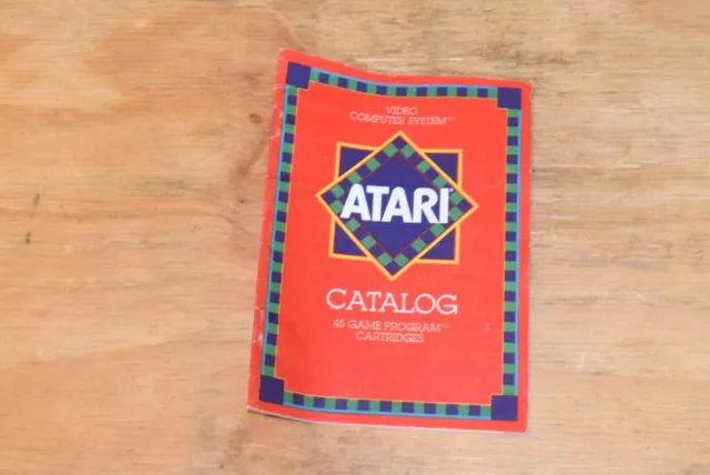 1981 Atari 2600 Catalog Video Computer System Manual Booklet.