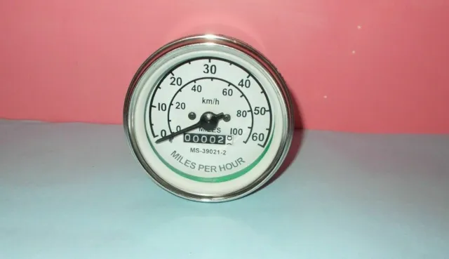 Willys Jeep Military Truck Speedometer 85mm diameter