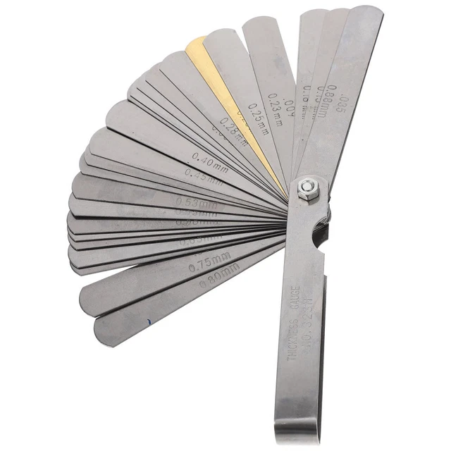 Stainless Steel Feeler Gauge Brass Stainless Steel Metric Filler