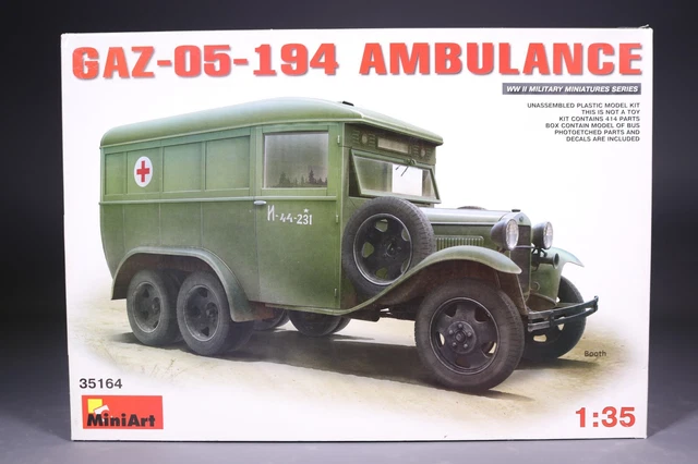 LP484 MINIART 35164 Maquette 1/35 1:35 Ambulance militaire Gaz-05-194