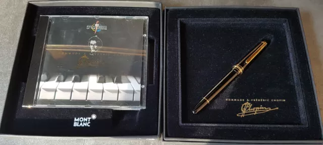 Montblanc Meisterstück Classique 145 Chopin Gold Füller Fountain Pen FEDER=B NEU