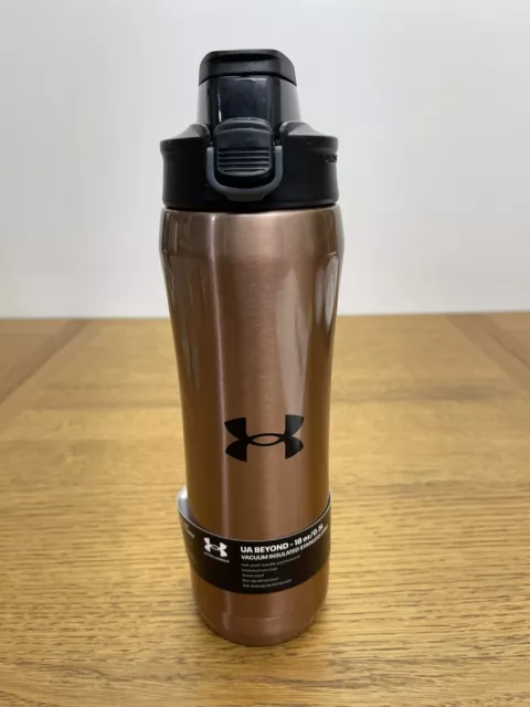 Under Armour 18oz Beyond Stainless Steel Water Bottle, Vacuum Insulated,  Self Draining Protective Cap, Leak Proof, For Kids & Adults, All Sports, Gym
