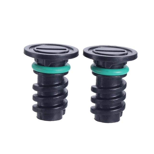 X AUTOHAUX 2-Pack ABS Oil Drain Plug For Ford F150 2015-2018 - Replacement Plug KX6Z6730B