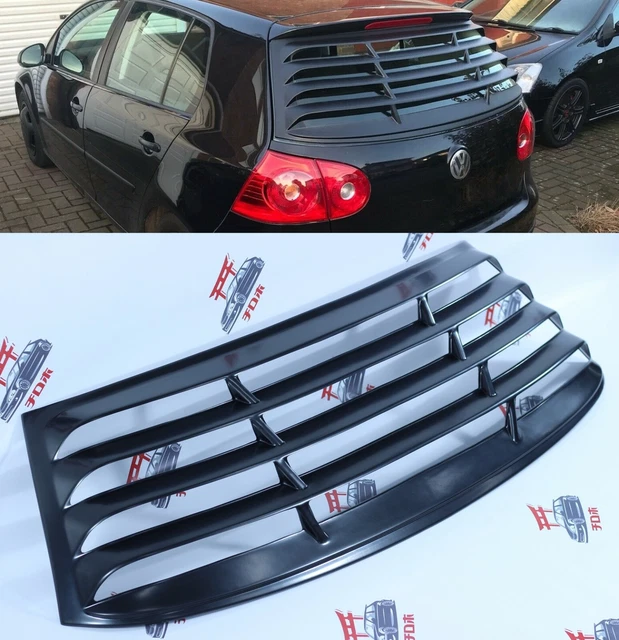 VW GOLF MK5 Rear Window Louver Spoiler Sun Shade Cover 3/5 Doors ABS