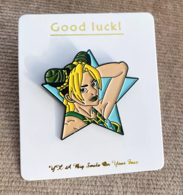 Anime Manga JoJo's Bizarre Adventure Jolyne Cujoh Star Shape Pin Enamel Badge