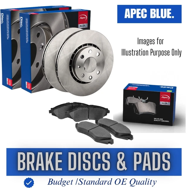 OE QUALITY Front Brake Discs & Pads Kit For Toyota Yaris 1.3/1.4 D4D (2006-2012) - 258mm Vented
