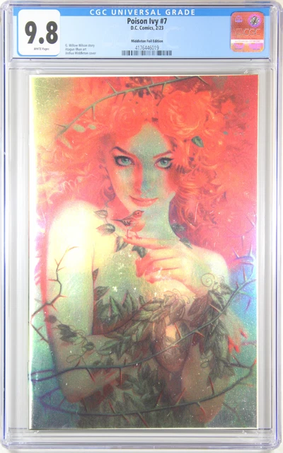 Poison Ivy #7 (Josh Middleton 1:50 Foil Virgin Variant) Comic ~ Cgc 9.8 Nm/M