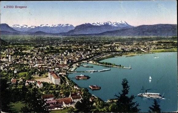 Ak Bregenz am Bodensee Vorarlberg, Gesamtansicht - 3624906