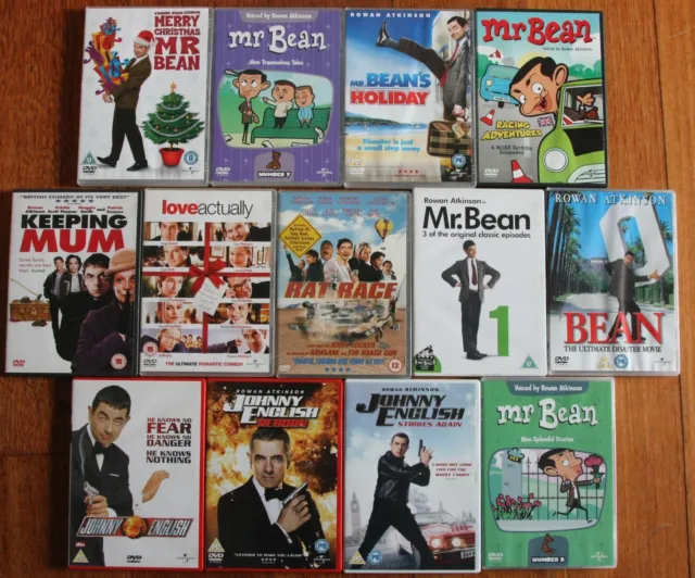 MR BEAN ROWAN ATKINSON johnny english  13 dvd MEGA collection job