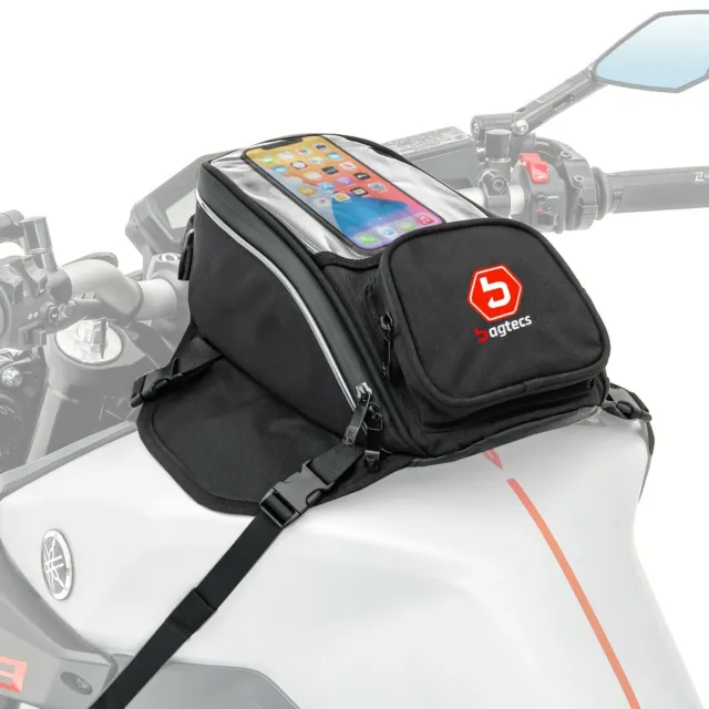 Motocicleta bolsa de depósito Bagtecs MR4 con imán y correa de sujeción 9L